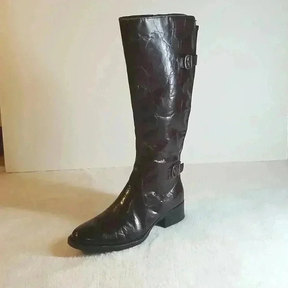 Born wrinkled leather boots - Picture 1 of 12